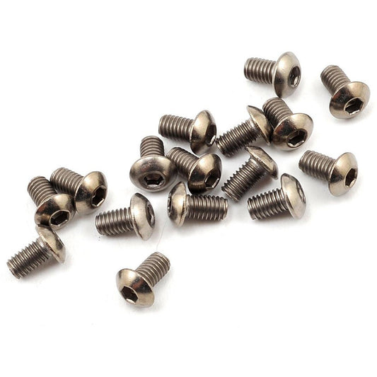 ProTek RC FPV Racer 3x5mm Button Head Titanium Motor Screw Set (16)