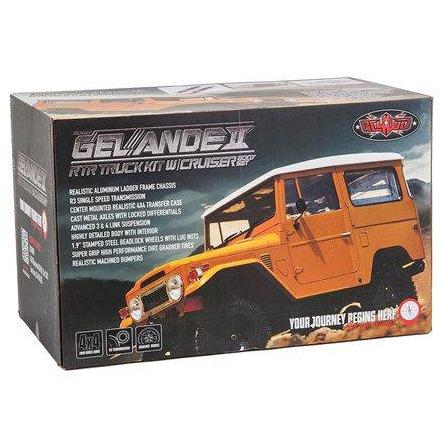 RC4WD Gelande II RTR Scale 4WD Crawler w/Cruiser Body Set
& 2.4GHz Radio