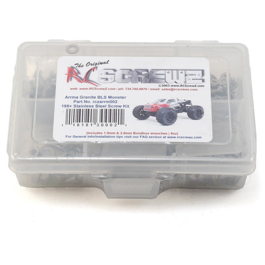 RC Screwz Arrma RC Granite Stainless Steel Screw Kit