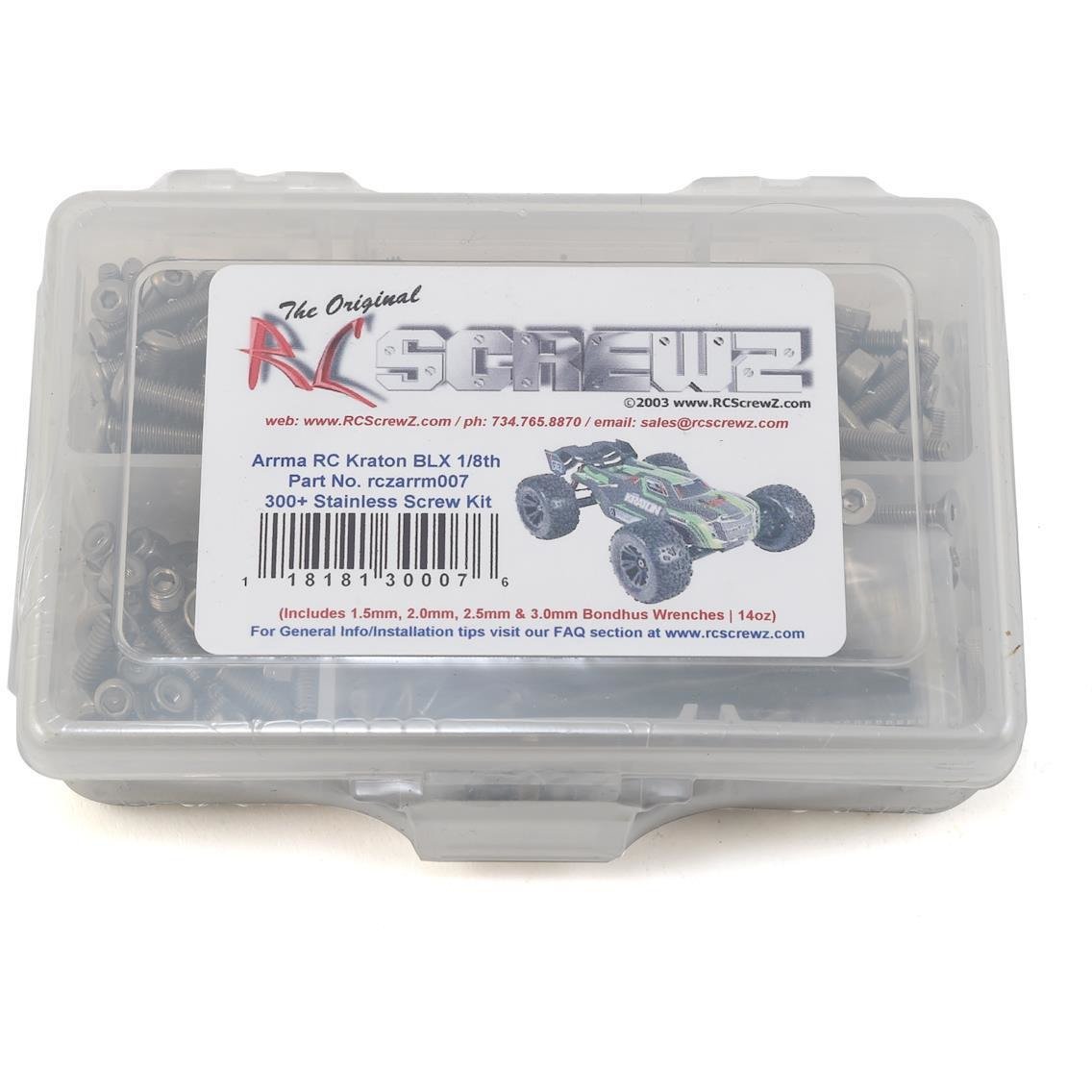 RC Screwz Arrma RC Kraton BLX Stainless Steel Screw Kit