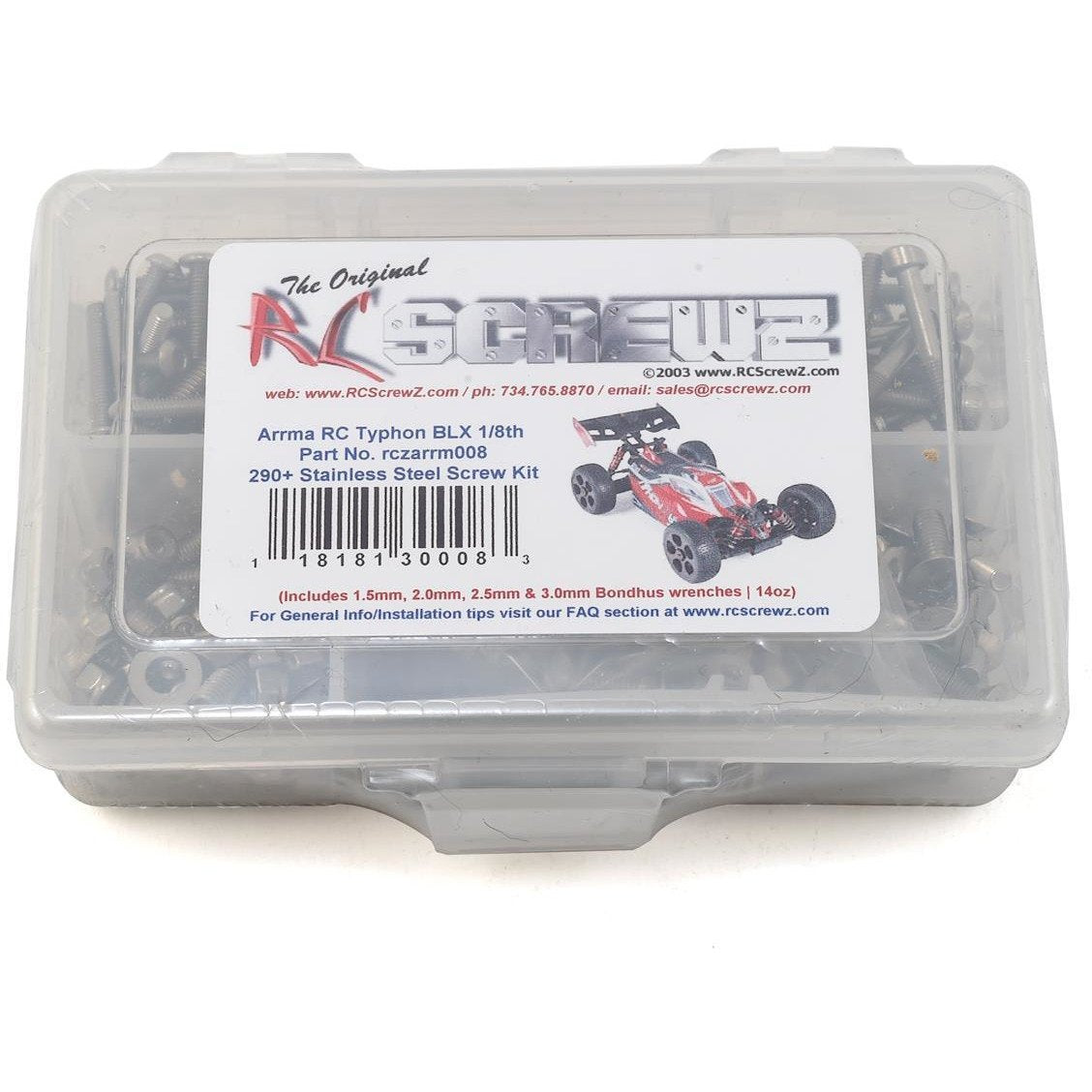 RC Screwz Arrma RC Typhon BLX Stainless Steel Screw Kit