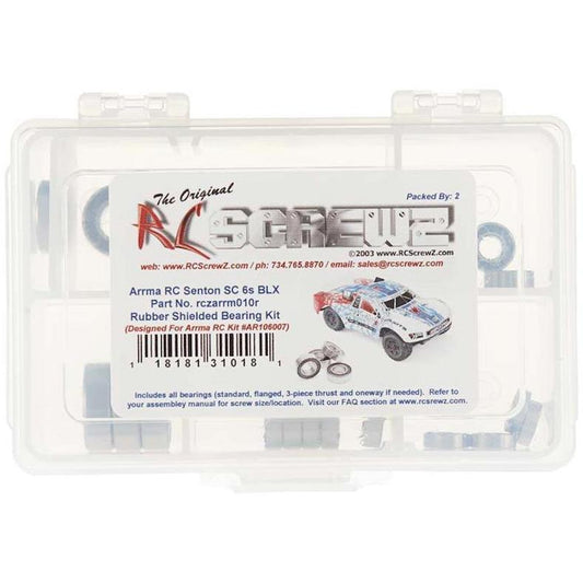 RC Screwz Rubber Shielded Bearing Kit Senton SC 6S