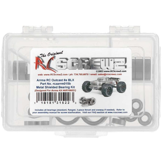 RC Screwz Metal Shielded Bearing Kit ARA Outcast 6s BLX