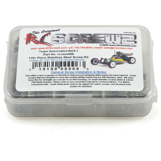 RC Screwz Associated B4 / B4.1 Stainless Steel Screw Kit