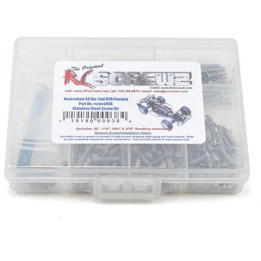 RC Screwz Associated SC10/SC10.2 Stainless Steel Screw Kit