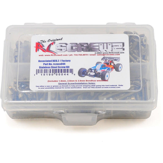 RC Screwz Associated RC8.2 Stainless Steel Screw Kit