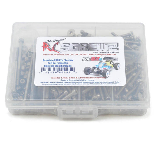 RC Screwz Associated RC8.2e Stainless Steel Screw Kit
