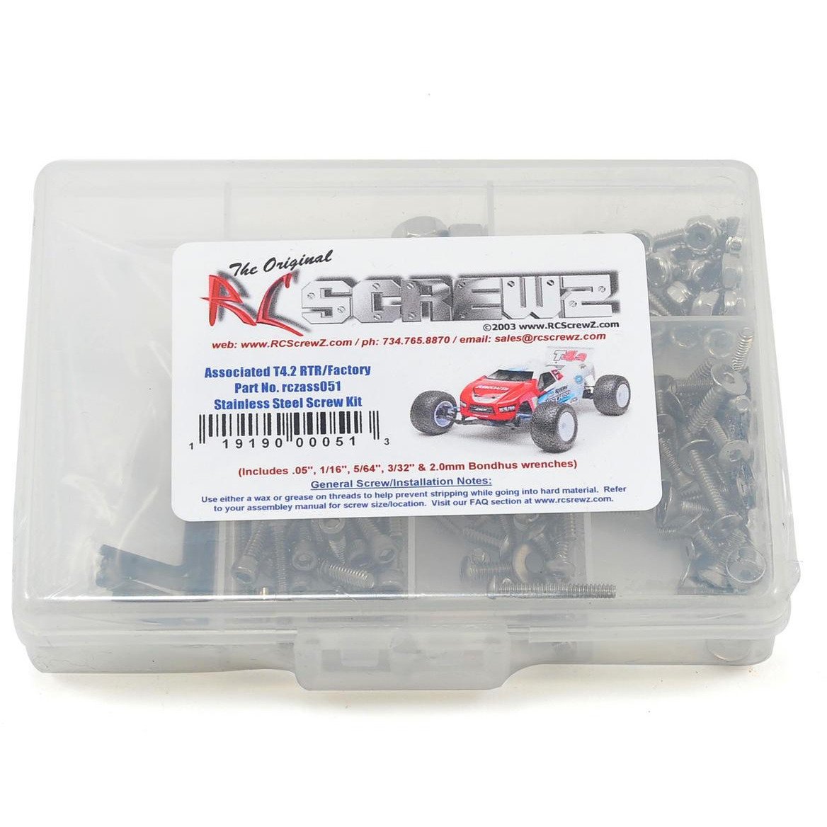 RC Screwz T4.2 Stainless Steel Screw Kit