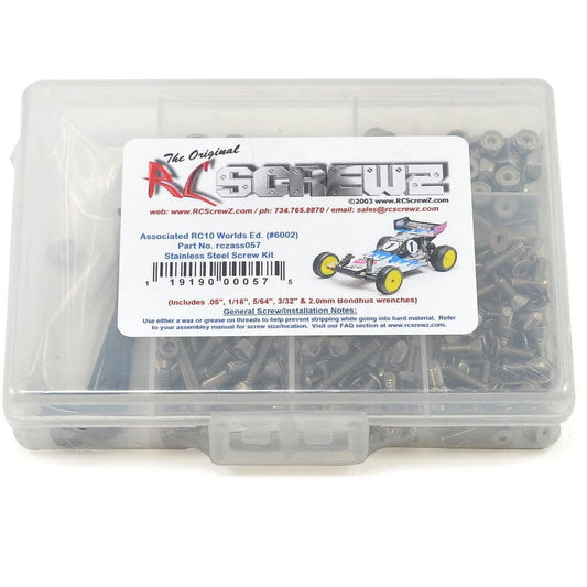 RC Screwz Associated RC10 Worlds Stainless Steel Screw Kit
