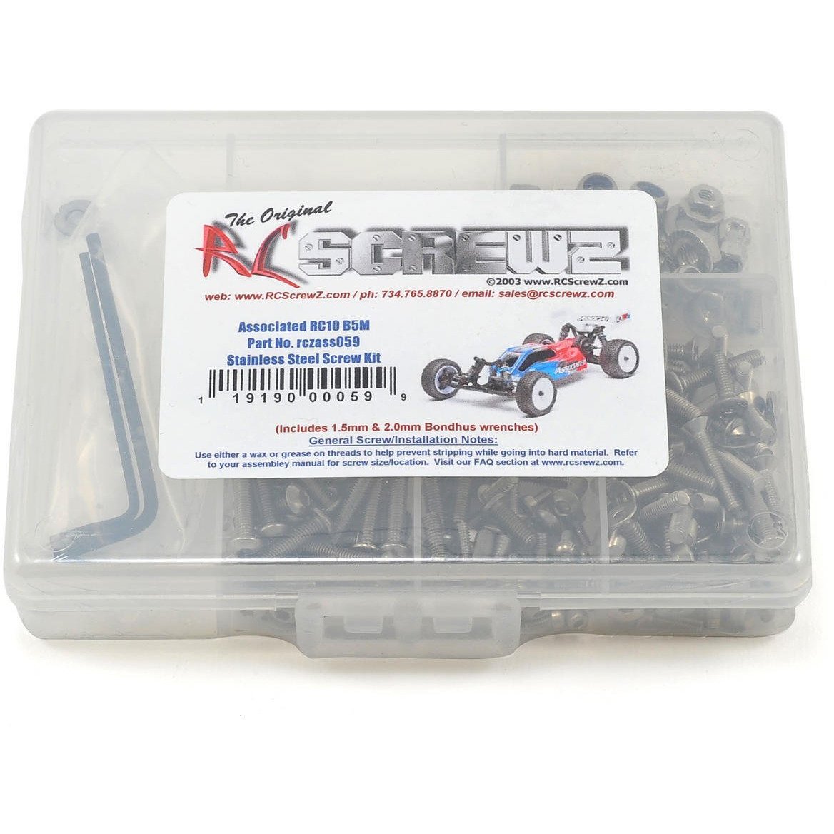 RC Screwz B5M Stainless Steel Screw Kit