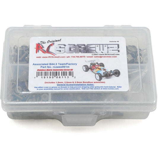 RC Screwz B44.3 Metric Stainless Steel Screw Kit