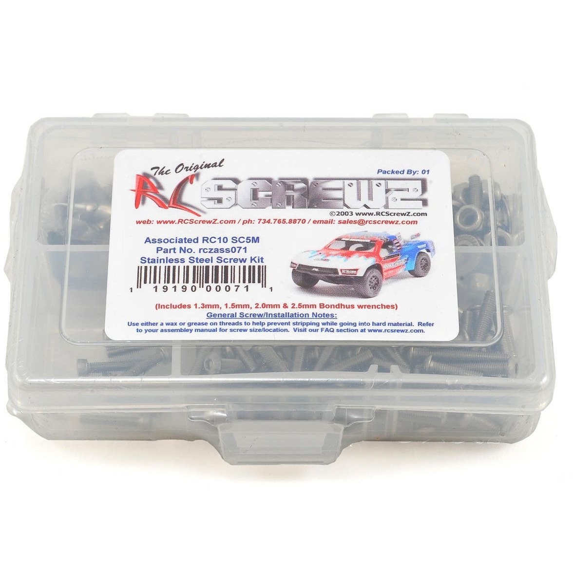 RC Screwz Associated RC10 SC5M Stainless Screw Kit