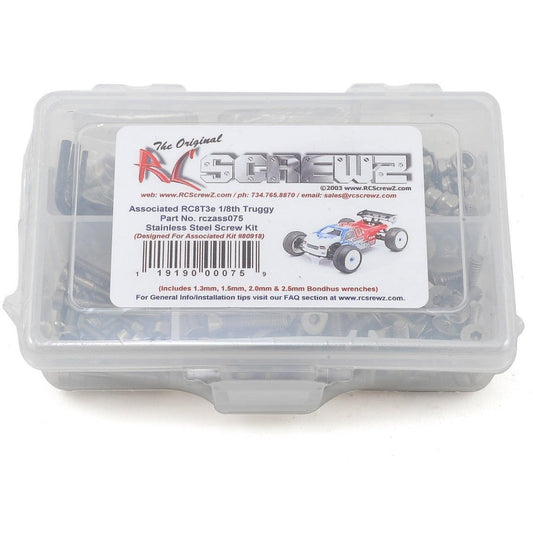 RC Screwz Associated RC8T3e Team Stainless Screw Kit