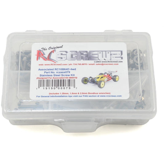 RC Screwz Associated RC10B64D Stainless Steel Screw Kit