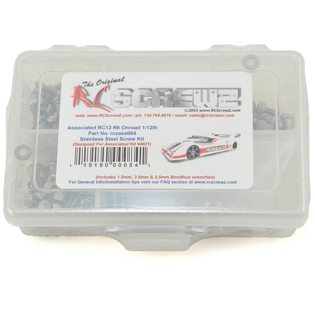 RC Screwz Associated RC12R6 Stainless Steel Screw Kit