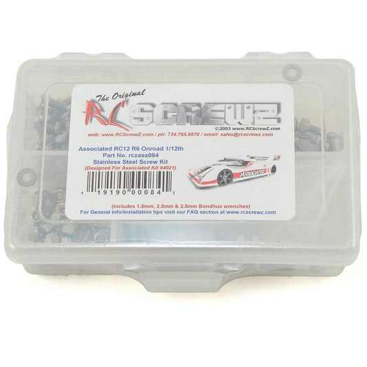 RC Screwz Associated RC12R6 Stainless Steel Screw Kit
