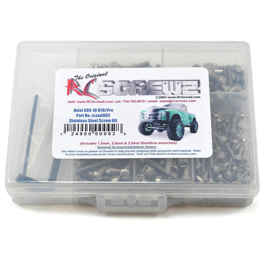 RC Screwz Axial SCX10 Stainless Steel Screw Kit