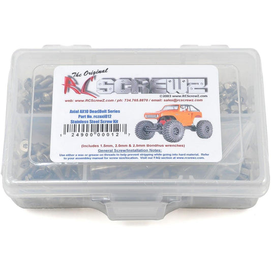 RC Screwz Axial AX10 DeadBolt Stainless Steel Screw Kit
