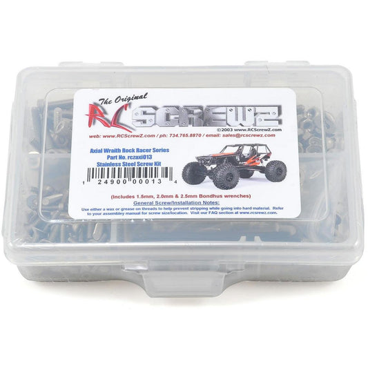 RC Screwz Axial Wraith Rock Racer Stainless Steel Screw Kit