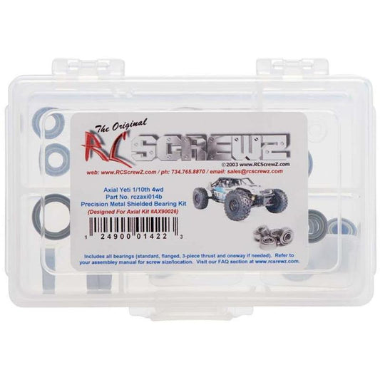 RC Screwz AXI014B Precision Metal Bearing Kit 1/10