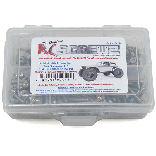 RC Screwz Axial Wraith Spawn Stainless Steel Screw Kit