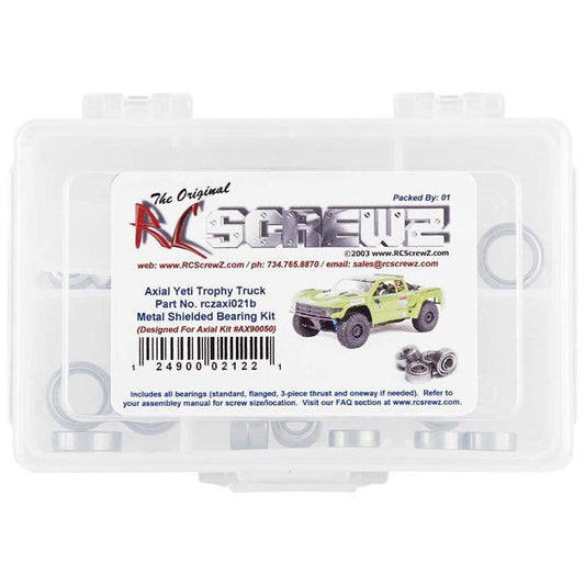 RC Screwz Metal Shielded Bearing Kit Yeti SCORE Trophy