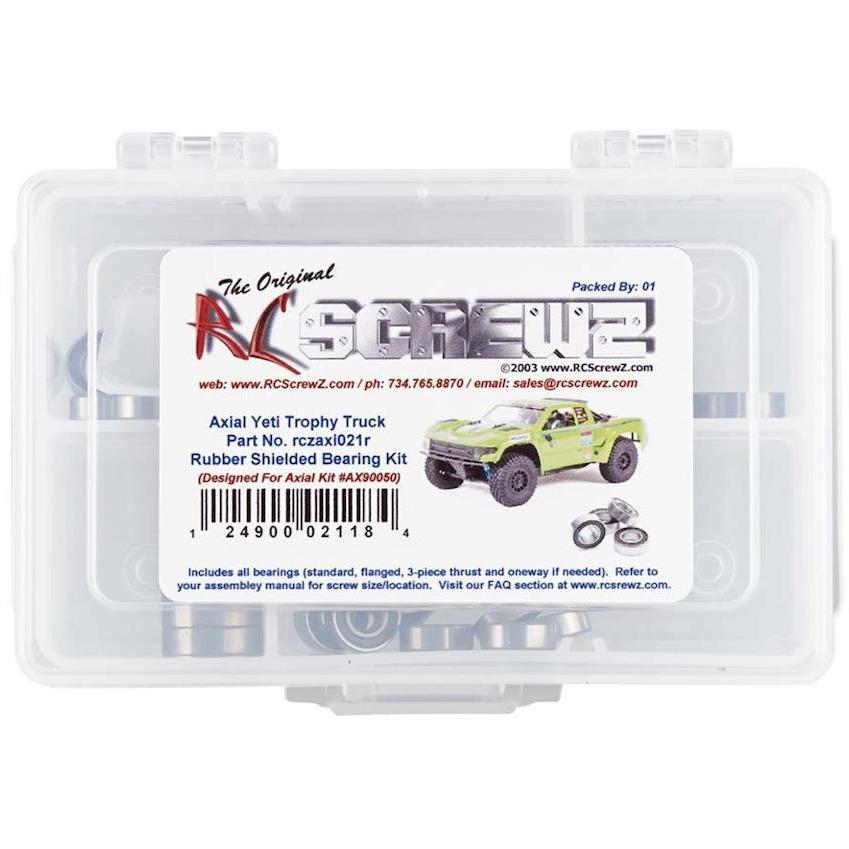 RC Screwz Rubber Shielded Bearing Kit Yeti SCORE Trophy