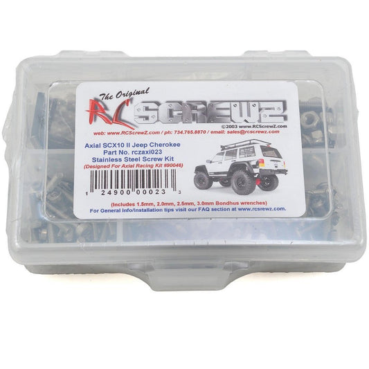 RC Screwz Axial SCX10 II Jeep Cherokee Stainless Screw Kit