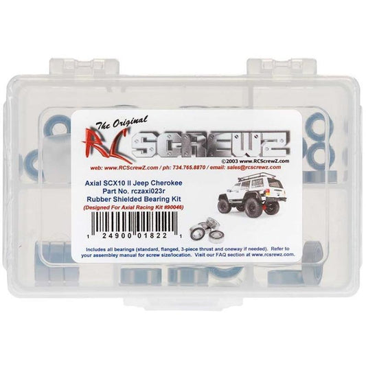 RC Screwz Rubber Shielded Bearing Kit SCX10 II Jeep Chero