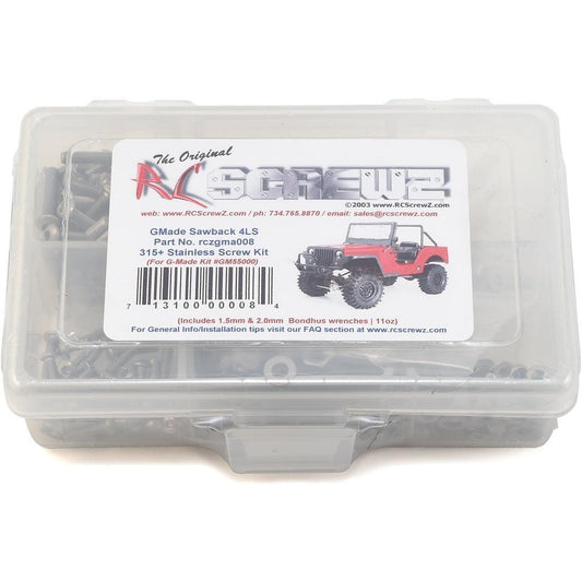 RC Screwz GMade Sawback 4LS Stainless Steel Screw Kit