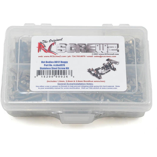 RC Screwz Hot Bodies D812 Stainless Steel Screw Kit