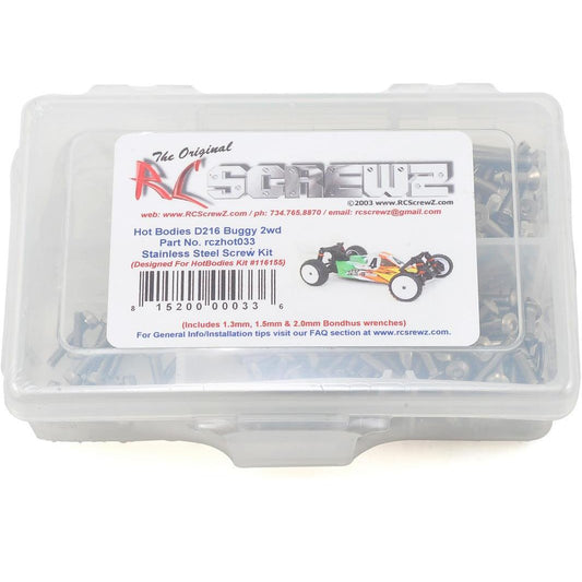 RC Screwz Hot Bodies D216 Stainless Steel Screw Kit