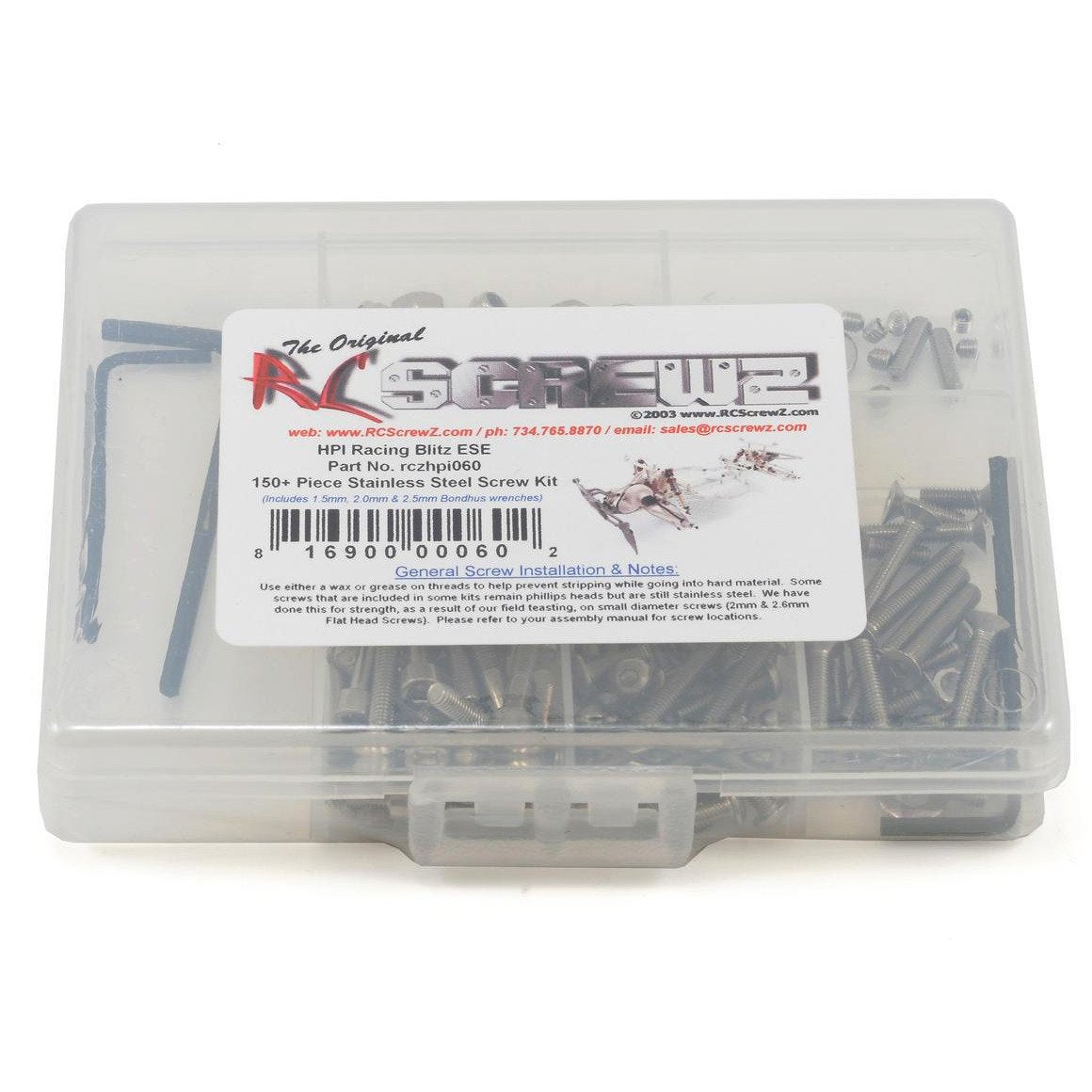 RC Screwz HPI Blitz ESE Stainless Steel Screw Kit