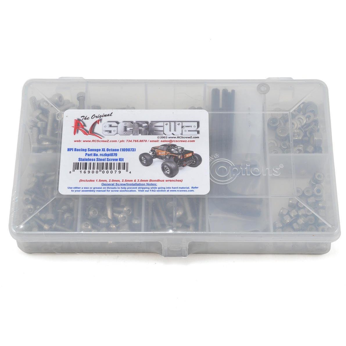 RC Screwz HPI Racing Savage XL Octane Stainless Steel Screw Kit