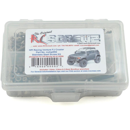 RC Screwz HPI Venture FJ Stainless Steel Screw Kit