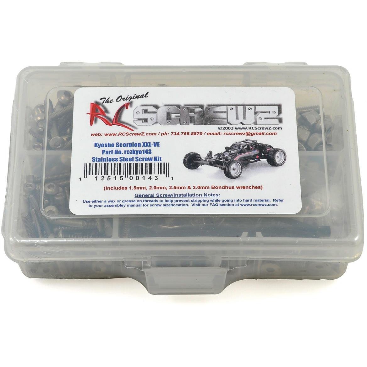 RC Screwz Kyosho Scorpion XXL VE Stainless Steel Screw Kit