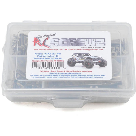 RC Screwz Kyosho FO-XX VE 1/8th Stainless Steel Screw Kit