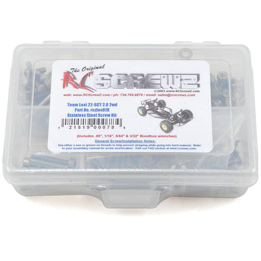 RC Screwz Losi 22-SCT 2.0 2wd Stainless Steel Screw Kit