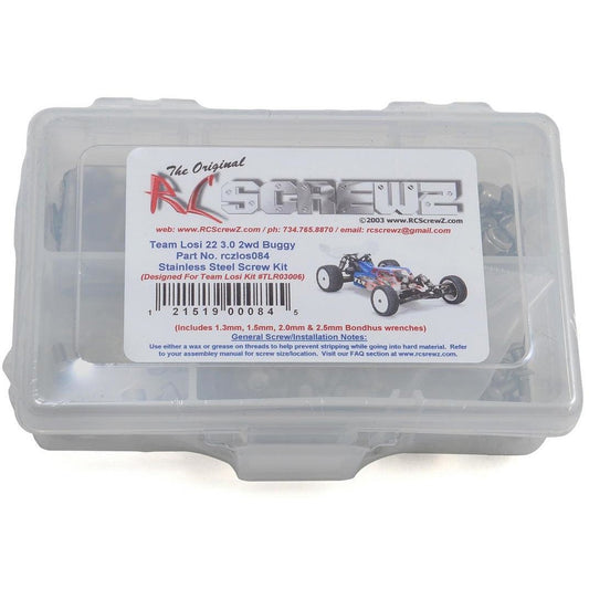 RC Screwz 22 3.0 2wd Stainless Screw Kit