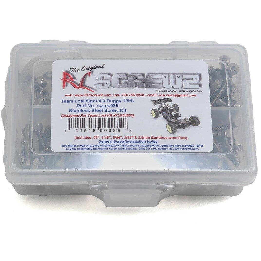 RC Screwz TLR 8IGHT 4.0 1/8th Buggy Stainless Screw Kit
