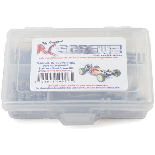RC Screwz Team Losi 22 4.0 2wd Stainless Steel Screw Kit