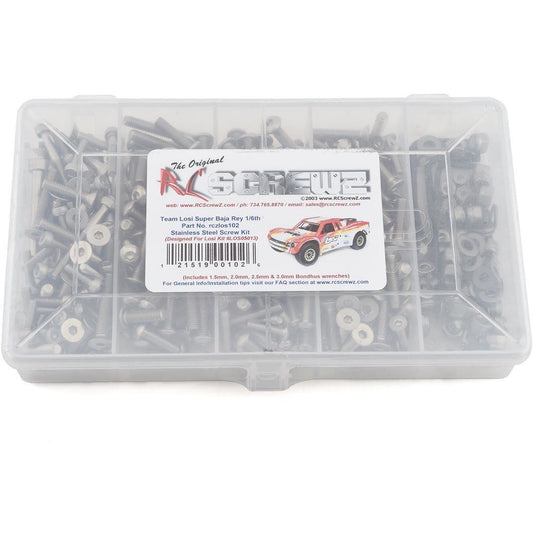 RC Screwz Losi Super Baja Rey 1/6th Stainless Screw Kit