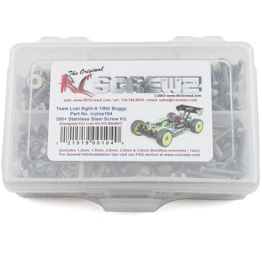 RC Screwz TLR 8IGHT-X Stainless Steel Screw Kit