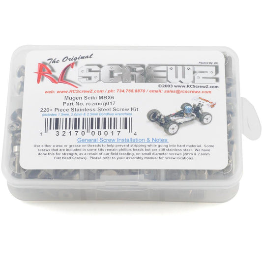 RC Screwz Mugen Seiki MBX-6 Stainless Steel Screw Kit