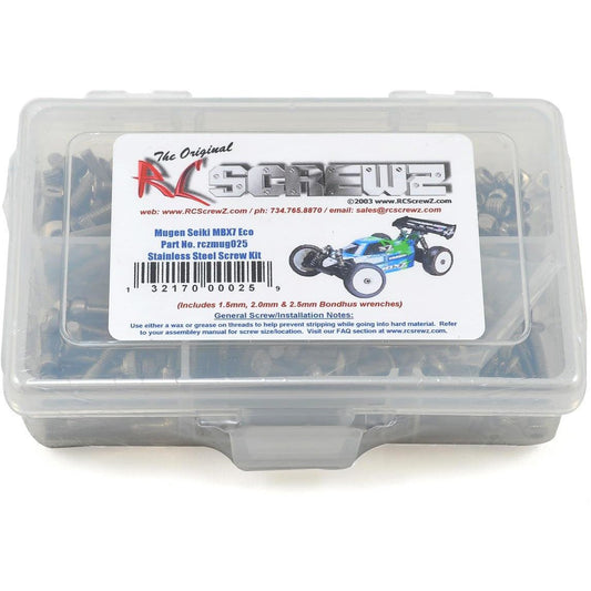 RC Screwz Mugen MBX7 ECO Stainless Steel Screw Kit