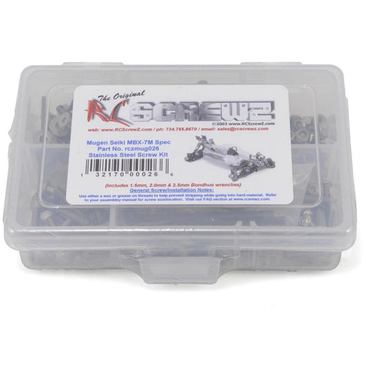 RC Screwz Mugen Seiki MBX7 M-Spec Stainless Steel Screw Kit