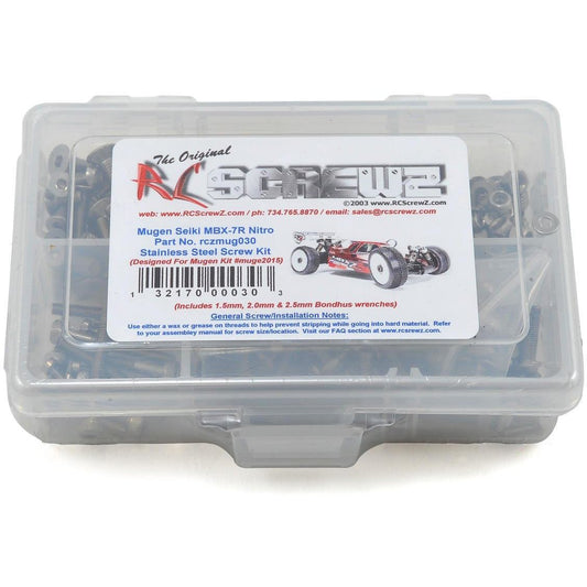 RC Screwz Mugen MBX7R Stainless Steel Screw Kit