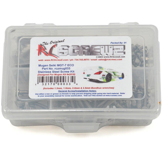 RC Screwz Mugen Seiki MGT7 ECO Stainless Screw Kit