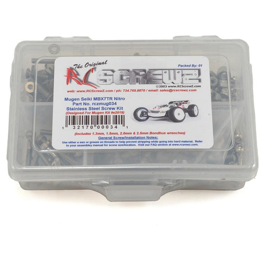 RC Screwz Mugen MBX7TR Nitro 1/8th Truggy Stainless Screw Kit