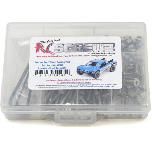 RC Screwz Pro-Line Pro-2 Short Course Stainless Steel Screw Kit